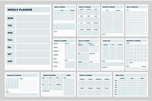 Blank Planner Templates. Business