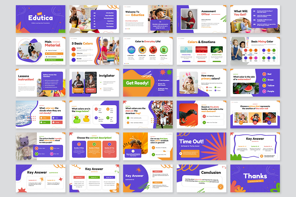 Edutica Children Learning Class PPT, a Presentation Template by kerismaker (Photo 7 of 7)