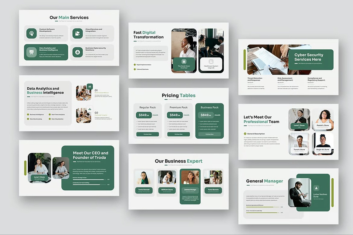 Business Introduction Powerpoint, a Presentation Template by Fit-tee (Photo 10 of 10)