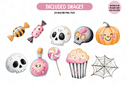Pink Pastel Witchy Halloween Clipart, an Illustration by TatiMockup (Thumbnail 3 of 4)