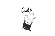 Funny Cats Line Art Bundle, an Illustration by Anastasiya Klempach (Thumbnail 5 of 19)