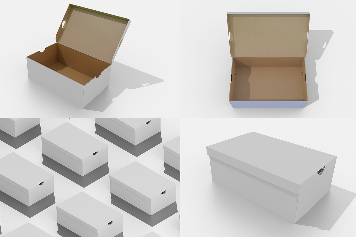 Shoe Box Mockup, a Packaging Mockup by AnagramDesign (Photo 8 of 8)
