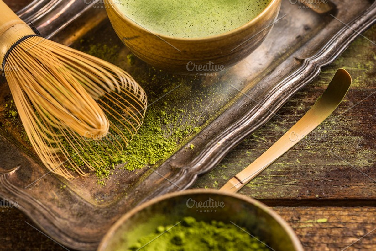 Matcha tea featuring matcha, whisk, and spoon, a Food & Drink Photo by Grafvision photography (Photo 1 of 2)