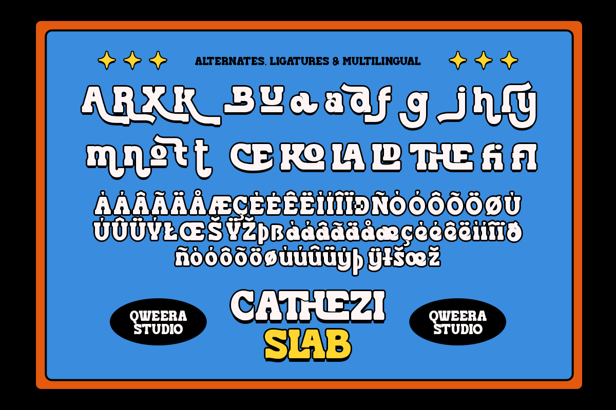 Cathezi - Retro Slab Serif, a Serif Font by Qweera Studio (Photo 9 of 10)