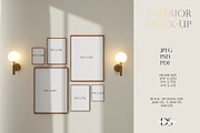 Gallery wall frame psd mockup, a Print Template by DSTUDIO888 (Thumbnail 2 of 4)