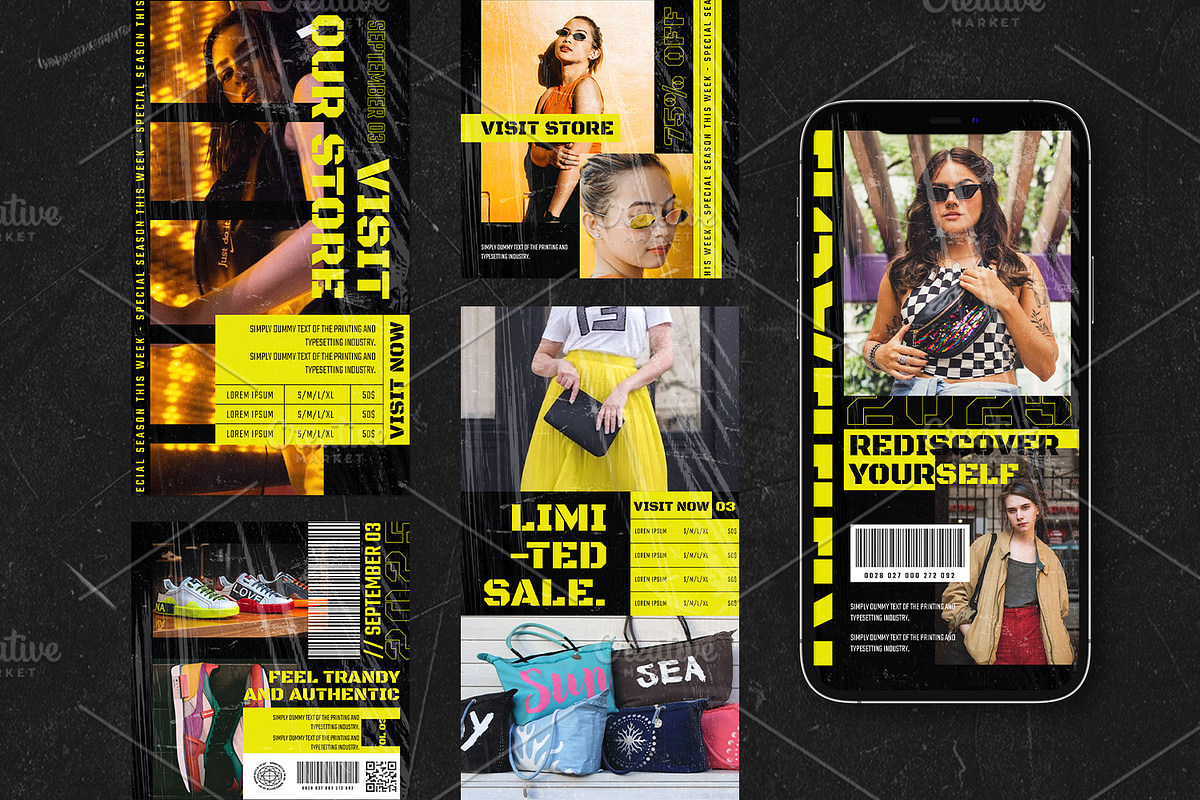 Fashion Instagram Template - Louie, a Social Media Template by Gibcreat (Photo 2 of 4)