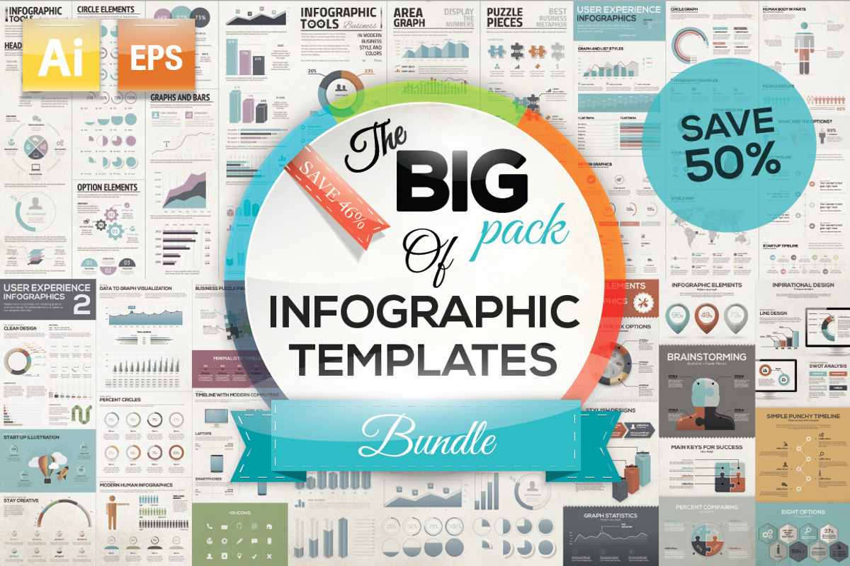 [50%OFF] Infographic Template Bundle, a Work Illustration by Infographic Template Shop (Photo 1 of 3)