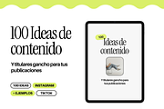 Ebook - 100 Ideas de contenido, a Social Media Template by Mila Estudio (Thumbnail 1 of 4)