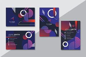 Land and Portrait Card Template, a Business Card Template by CreativeCraft0