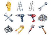 Construction Clipart, an Illustration by Design Market (Thumbnail 3 of 3)