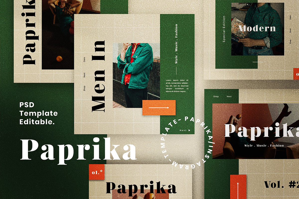 Paprika - Social Media Branding, a Social Media Template by Dirtytemp Studio (Photo 1 of 6)