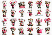 Mother's Day Teddy Bear Clipart, an Illustration by Craft Nest (Thumbnail 6 of 12)
