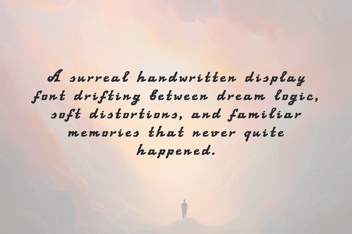 Fever Dream Surreal Handwritten Sans, a Sans Serif Font by Struvictory.art (Photo 2 of 8)