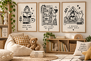 Cozy Library Doodle Clipart, an Education Illustration by PassionPNGcreation (Thumbnail 2 of 3)