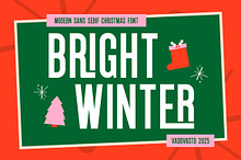 Bright Winter Sans Serif Christmas