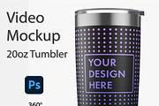 20oz Tumbler Video Mockup, a Cups & Container Mockup by MockupsBox (Thumbnail 1 of 9)