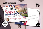 Real Estate Memorial Day Postcard, a Card Template by CreativeVinesStore (Thumbnail 3 of 6)