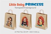 Cartoon Baby Princess.TShirt Sticker, an Animal Illustration by KENO Mascots (Thumbnail 7 of 11)