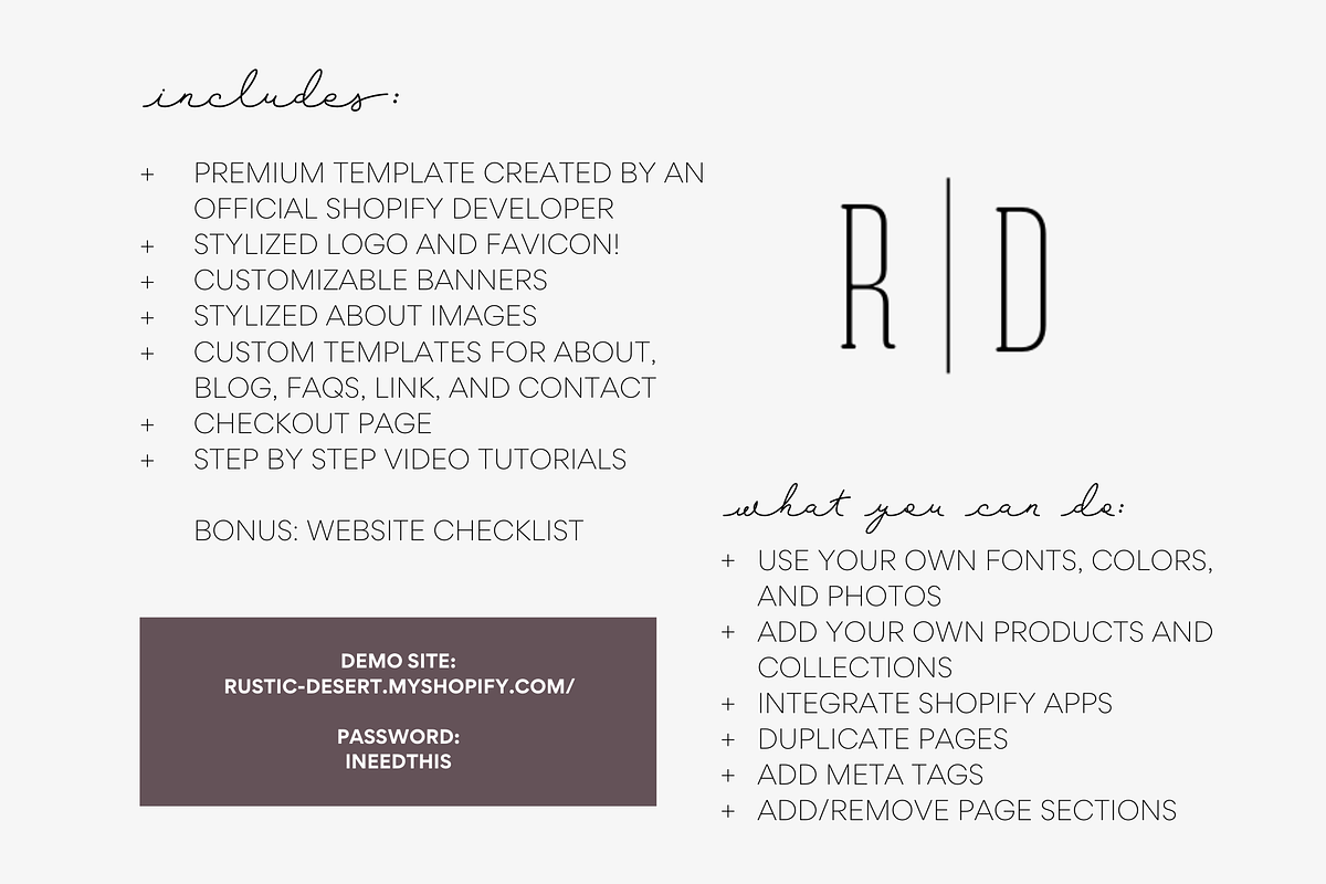 Feminine Shopify Theme | Rustic, a Templates & Theme by Easy Website Themes (Photo 11 of 11)