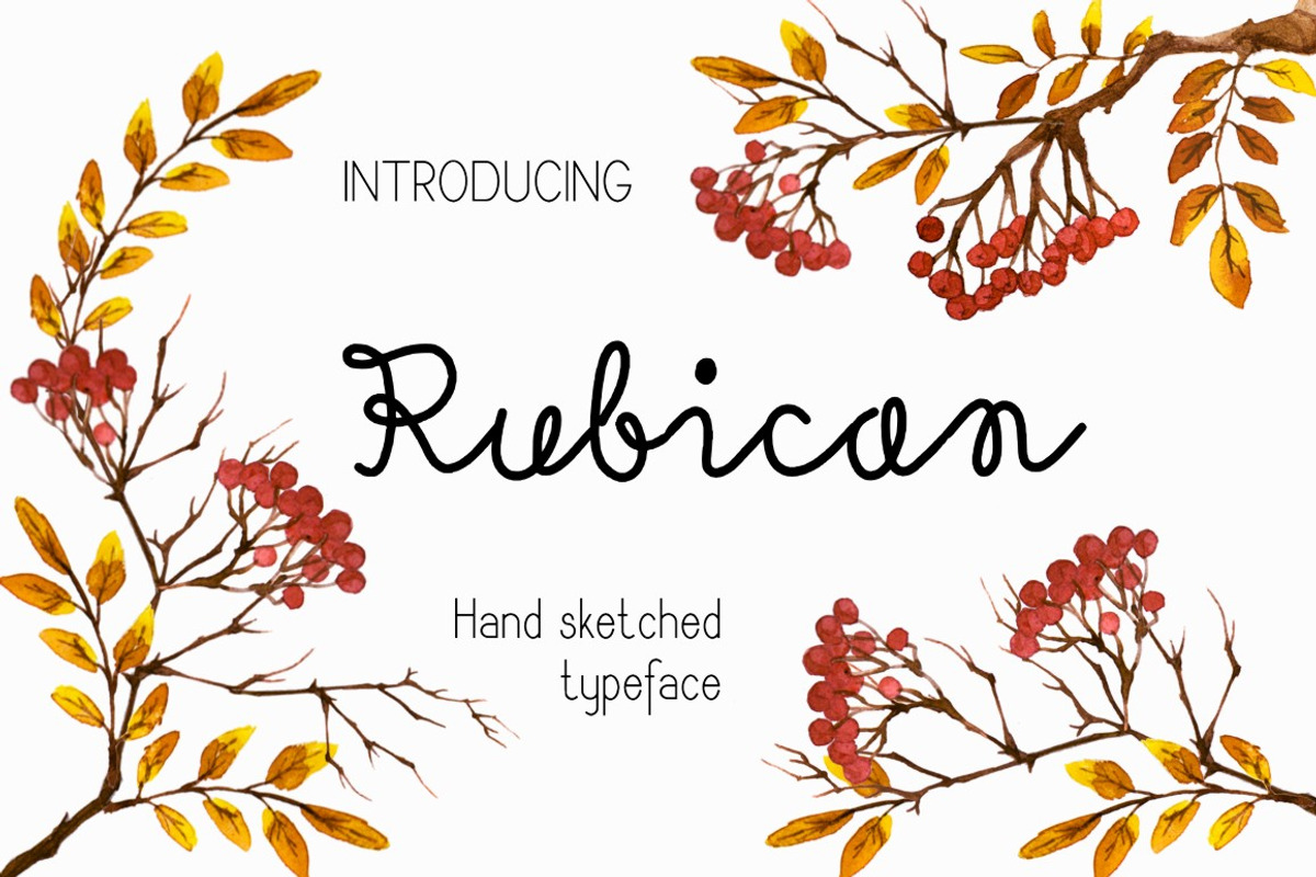 Rubican Font preview 2