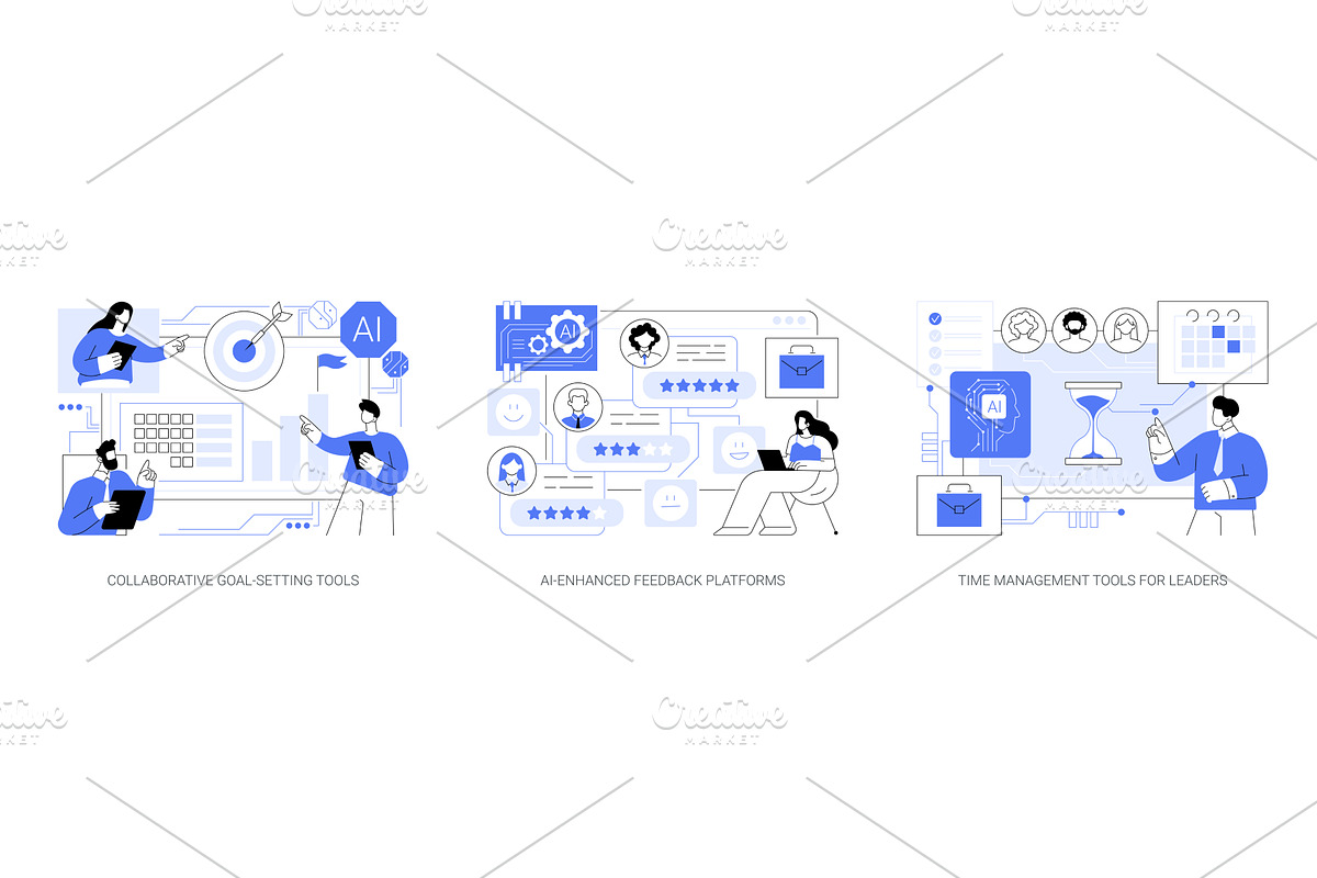 AI and Digital Tools for Effective, a Technology Illustration by Visual Generation