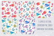 Magic sea life watercolor set, an Illustration by Maria Sem (Thumbnail 3 of 4)