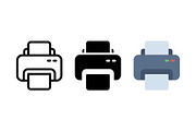 Printer Icon Vector Design, a Solid Icon by Artonix (Thumbnail 2 of 2)