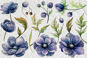 BLUE ANEMONE, a Graphic by AJDA ART (Thumbnail 2 of 4)