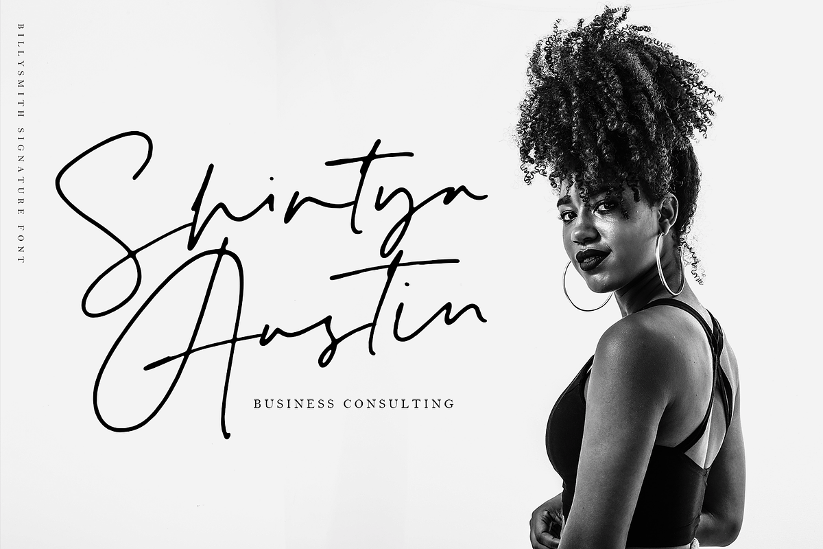 Billy Smith - Signature Font preview 3