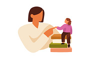 Teachers with kid students set, an Education Illustration by Good Studio (Thumbnail 3 of 6)