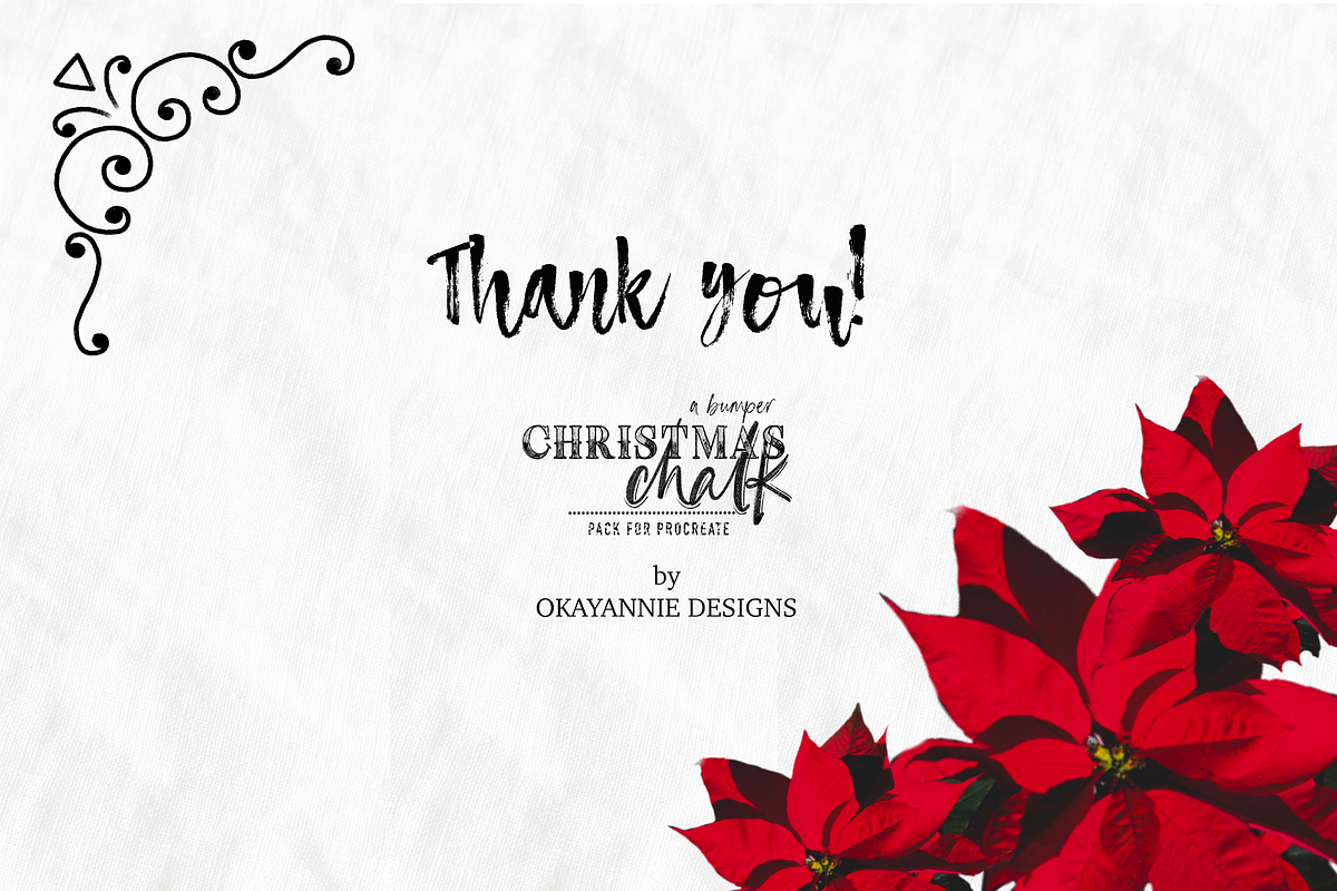 Christmas Chalk Procreate Brushes, a Brush Add-On by OkayAnnie Designs (Photo 14 of 14)