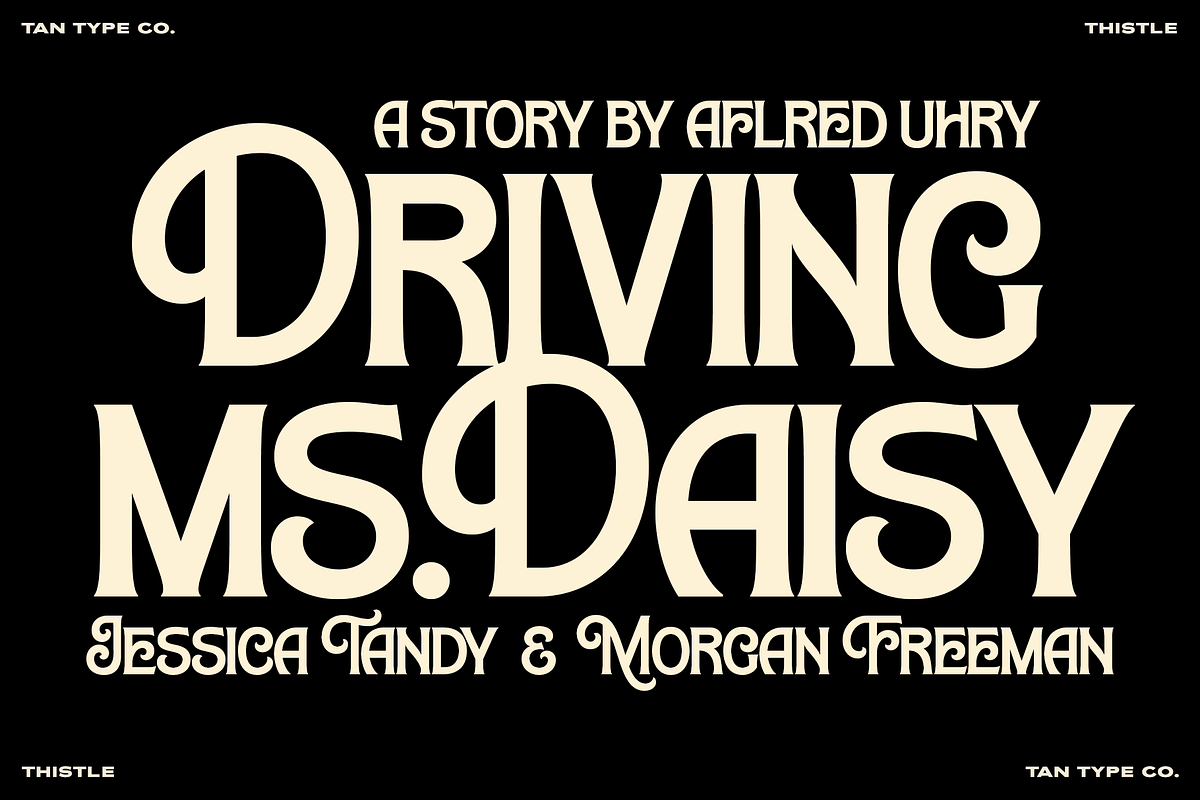 TAN-THISTLE-A DISPLAY FONT, a Slab Serif Font by TanType (Photo 7 of 10)