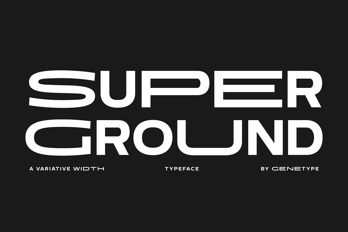 Super Ground, a Sans Serif Font by Genetype (Photo 1 of 8)