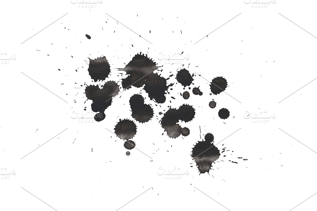12 Color Splatter Photoshop brushes, a Brush Add-On by PeoGeo Creative (Photo 6 of 15)