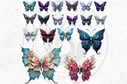Fantasy Elemental Butterfly Cliparts, an Animal Illustration by ThatsDesignArt (Thumbnail 6 of 10)