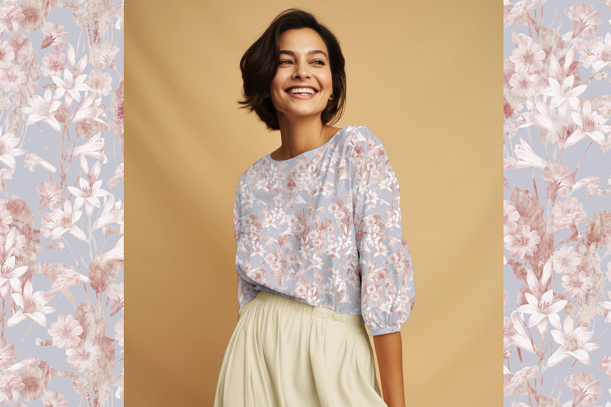 Bright Flowers, a Wallpaper Graphic by MalyskaStudio (Photo 11 of 13)