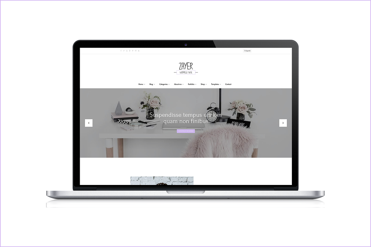 Zayer - Creative WordPress Theme, a WordPress Template by GbThemes (Photo 1 of 10)
