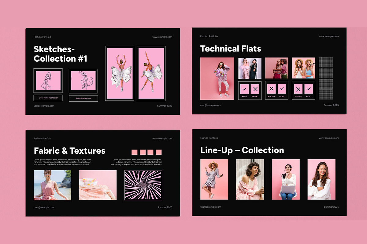 Fashion Portfolio Presentation, a Presentation Template by MightyDesign (Photo 1 of 9)