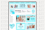 Blue Etsy Shop Kit Template, a Branding & Logo Template by Anna Design Studio (Thumbnail 1 of 8)