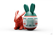 Easter Egg Mockup Bunny Edition, a Mockup by Claymoon Lab (Thumbnail 7 of 7)