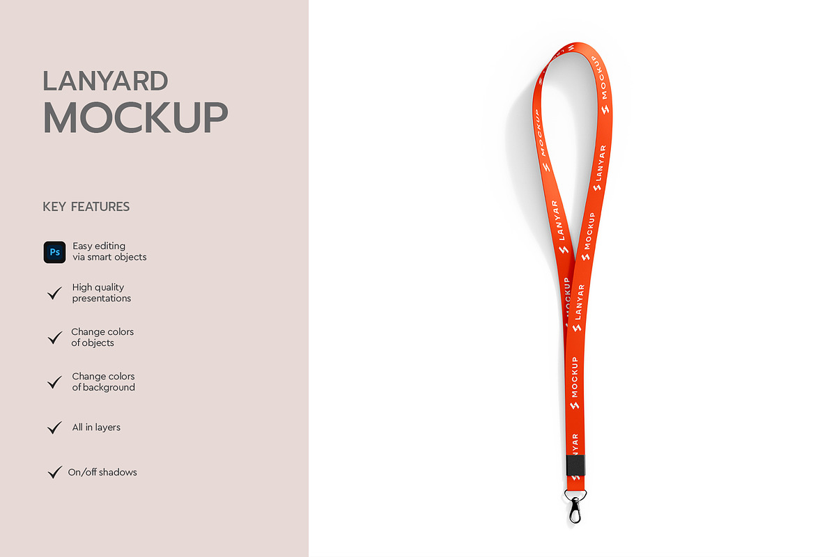 Corporate ID Lanyard Mockup, a Product Mockup by graphypix (Photo 2 of 4)