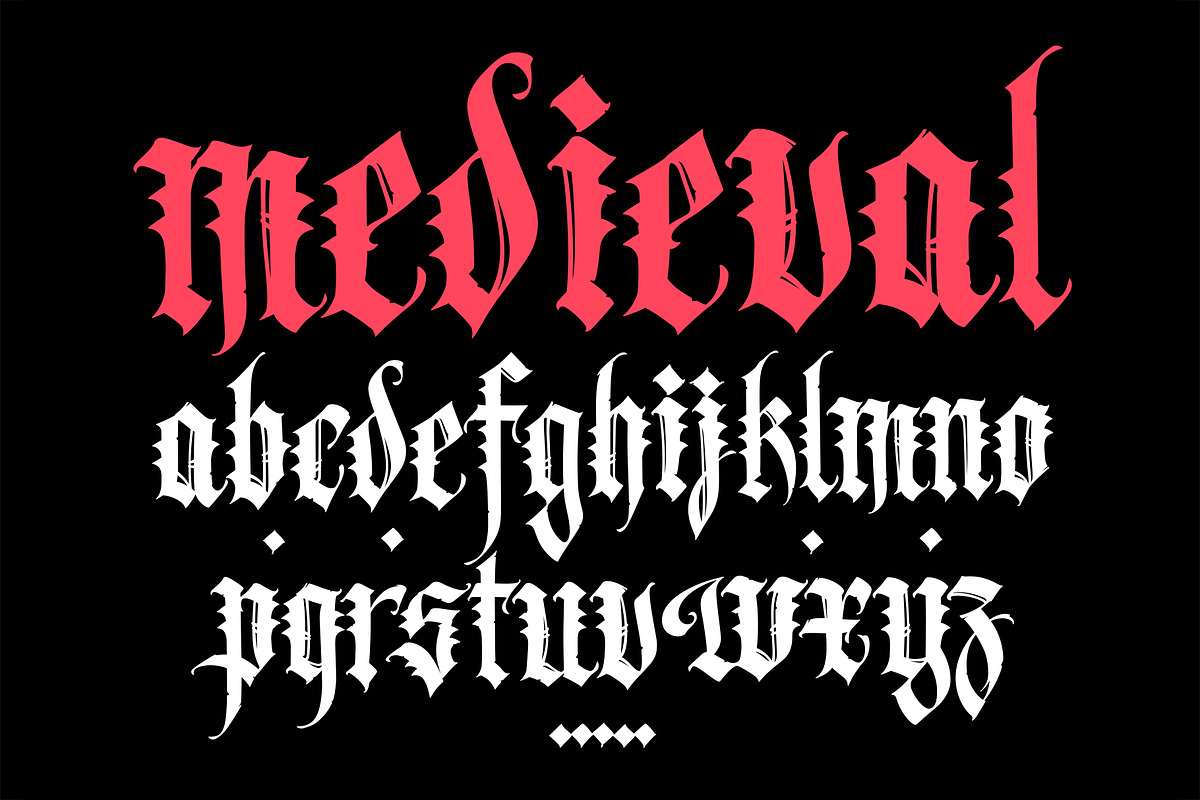 Gothic vector letters - 09, an Object Graphic by GeekClick (Photo 1 of 4)