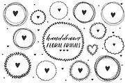 Handdrawn vector frames & wreaths, an Object Graphic by ekzi.letters (Thumbnail 3 of 5)