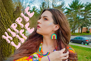 Psychedelic Bubble Juicy Font, a Sans Serif Font by Dear Darling Design (Thumbnail 6 of 7)