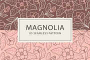 Hand-Drawn Magnolia. Linocut set, a Background Graphic by Lettering_Logo (Thumbnail 14 of 17)