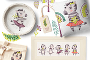 Watercolor nursery cute Zebra friend, an Animal Illustration by UlitkaStudio (Thumbnail 5 of 11)
