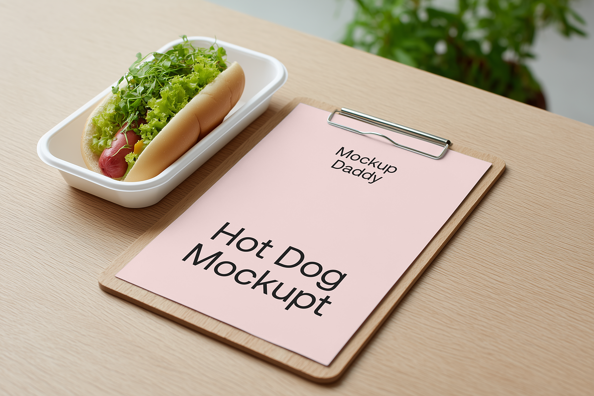 Hot Dog Mockup Bundle, an Advertising Mockup by Mockupdaddy (Photo 7 of 12)
