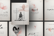 Soft Feminine Social Media Templates, a Social Media Template by Filip Studio (Thumbnail 1 of 7)