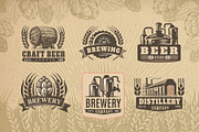 Vintage brewery. Alcohol production., a Food Illustration by bioraven (Thumbnail 7 of 15)