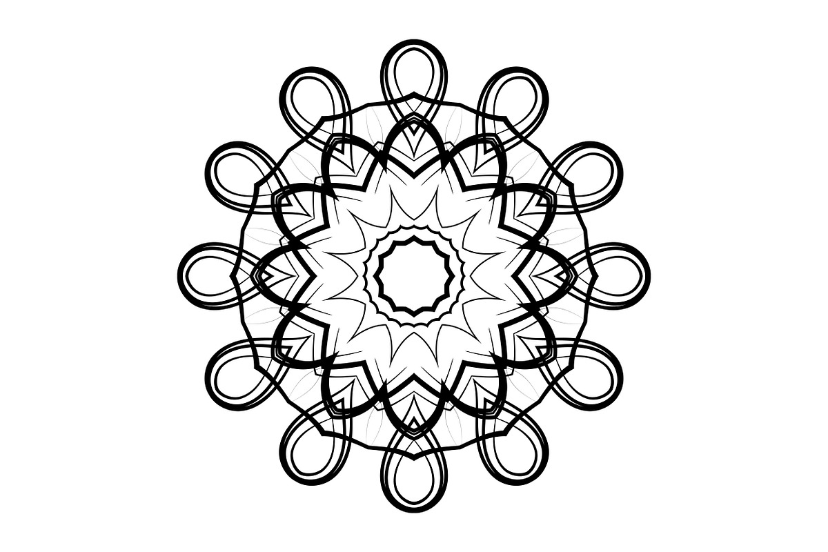 Decorative Mandala Digital Art Pack, a Decorative Illustration by NJ Himel (Photo 99 of 101)